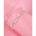 wholesale 990 Sterling Silver Three Lives Three Beads Bracelet for Women, Summer Small Design Round Bead High-End Ins Style Accessories Gift for Girlfriend-0-3