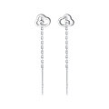 wholesale S925 Silver Autumn New Cloud Ear Thread Korean Version Ins Niche Ear Chain Fresh and Minimalist Earrings M02778-0-4