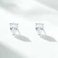 S925 Sterling Silver Waterdrop Red Agate Zircon Green Nano Earrings-0-1