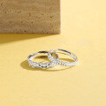 wholesale S925 Sterling Silver Full Star Couple Rings, Light Luxury High-End Sparkling Adjustable Open Finger Rings-0-5