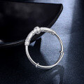 wholesale Metal S990 Sterling Silver, Baby Bracelet Round Bead Pattern Unisex Pair Push-Pull Style Infant Child Full Moon Gift Jewelry-0-2