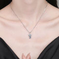 S925 Sterling Silver Moissanite Cross-Border Butterfly Wing Necklace Wholesale-0-2