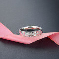 wholesale 925 Silver Korean Fashion Stylish Minimalist Men's Ring, Ins Style Niche Design with Creative Engraving-0-0
