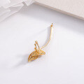 wholesale Metal summer fresh butterfly ear clips without piercing, fashionable, girly, niche, elegant, and luxurious ear accessories-0-2