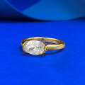 wholesale S925 Silver 6*8mm Oval Ring for Women, Ins Style, Daily Wear,。-0-1