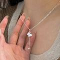 wholesale S925 Sterling Silver Simple and Versatile Butterfly Necklace for Women, New Trendy Small Design Collarbone Chain-0-2