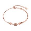 wholesale S925 Sterling Silver Classic Small Waist Single-sided Bracelet for Women, Fashionable Ins Niche Design, Versatile and Minimalist-0-6