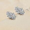 wholesale S925 silver drop zircon earrings, high-end designer-inspired fashion jewelry, European and American style, Chanel-inspired tassel pure silver earrings-0-4