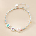 wholesale S925 Silver Fresh and Sweet Ins Style Mahjong Prosperity Crushed Silver Colored Stone Pearl Bamboo Bracelet S7847-0-2