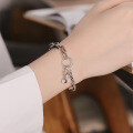 wholesale S925 Sterling Silver Heavy Work O-Link Bracelet, Bold Style, European and American Trendy Streetwear Fashion Hip-Hop Jewelry for Women-0-2