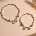 wholesale S925 Sterling Silver Bamboo Knot Bell Bracelet for Women, Minimalist Niche Design, Gift for Girlfriend or Best Friend, Hand Jewelry-0-3
