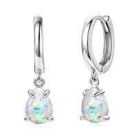 S925 Silver White Opal Earrings, Arched Design, Wholesale, Cross-border Live Sales.-Style R [Clearance Sale with Free Shipping]  925 Silver