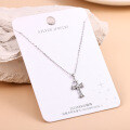S925 Silver Minimalist Cross Pendant Necklace Wholesale Women's Trendy-0-1