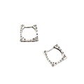 wholesale S925 Silver Graffiti Square Ear Clasps for Women, Thai Silver Antique Retro Style, Personalized Fashion, Versatile and Niche Earrings-0-4