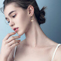 wholesale 925 Sterling Silver Cloud-pull Earrings, Natural Baroque Pearl Hoops, Korean Fashion Minimalist, Wholesale-0-2