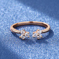 wholesale [] S925 Sterling Silver Moissanite Minimalist Band Ring, Small Design for Women's Index Finger, Fashionable and Unique-0-1