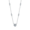 wholesale 925 Silver Starry Light Pendant Fashion Collarbone Chain Tarnish-Free Internet-Famous Moissanite Necklace Layered Wearing Premium-0-7