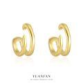 wholesale Metal Double-Layer Arc Ear Clip for Non-Pierced Ears, Amazon Cross-Border Ins Hit, Small and Exquisite Design with Premium Elegance-0-0