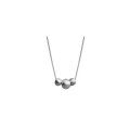 wholesale S925 Sterling Silver Cold Minimalist Style Brushed Spherical Necklace, Advanced Temperament New Trend Exquisite Collarbone Chain-0-3