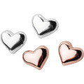 wholesale S925 silver heart stud earrings for women, Japanese and Korean style, forest-themed sweet heart-shaped earrings, elegant and minimalist accessory E9372-0-4