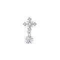 wholesale S925 Sterling Silver Butterfly Paperclip Cross Stud Earrings For Women-0-1