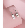 wholesale 925 Sterling Silver Lily of the Valley Pearl Earrings for Women, Small and Exquisite Luxury High-End Flower Earrings, New Arrival-0-2