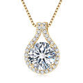 Sterling Silver Fashion Luxury Moissanite Necklace Cross-Border Wholesale-0-26