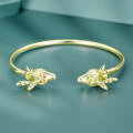 wholesale 925 Silver Dunhuang Nine-Colored Deer Bracelet for Women, Trendy and Versatile High-End Enamel Accessory-0-1