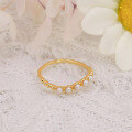 wholesale S925 silver plated with 14K gold, Dunlidai Pearl Thin Ring spring new collection natural pearl ring-0-2