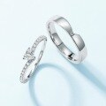 wholesale 925 Sterling Silver New Fashion Minimalist Ring, Luxury Niche Ins Style High-end Sentiment Couple Rings for Wholesale-0-2