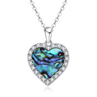 S925 Silver Y-Shaped Teardrop Emerald Imitation Pendant Necklace-U-style [Clearance Sale with Free Shipping] Moissanite + Mother-of-Pearl  925 Silver