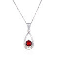 wholesale 925 Sterling Silver Zircon Teardrop Necklace for Women, Minimalist and Unique, Luxurious and Sophisticated Collarbone Chain with Pendant-0-4