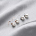 wholesale S925 Sterling Silver New Fashionable and Popular Shell Pearl Synthetic Pearl Earrings Korean Elegant Ear Hook Women's Earrings Wholesale-0-2