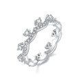 wholesale S925 Silver Moissanite Crown Fashion Women's Ring, Cross-Border E-Commerce Bestseller New Product Direct Supply from Manufacturer-0-0