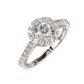 Metal Alloy Imitation Moissanite Ring Luxury Proposal Wedding Zircon Wholesale-0-3