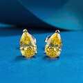 wholesale S925 Silver High-Carbon Diamond Pear-Cut Simulated Diamond Teardrop Earrings for Women Sparkling Earrings Women's Style-0-5