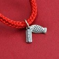 wholesale 925 Sterling Silver Retro Year-after-Year Abundance Small Fish Pendant DIY Bracelet String Keychain Accessory Materials-0-2