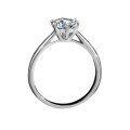 wholesale S925 Sterling Silver Minimalist Six-Prong Ring, Live Stream Hot Seller, Moissanite Ring Ready for Wholesale-0-3