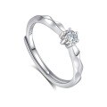 wholesale S925 Sterling Silver Original Design High-end Couple Rings Adjustable Plain Band Rings Valentine's Day Gift-0-54
