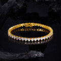 wholesale S925 silver hot-selling heart-shaped zirconia unisex bracelet,, hip-hop trendy hand jewelry-0-2
