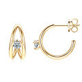 S925 Sterling Silver D-color Moissanite Bow Earrings-0-21