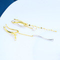 wholesale 925 Silver Christmas Limited Multi-Combination Star Moon Tassel Pearl Non-Ear Piercing Ear Clip Japanese Style Detachable Earrings-0-2