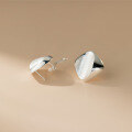 wholesale S925 Sterling Silver Small Fresh Sweet Ins Style Minimalist Design Brushed Diamond Stud Ear Clasp M06645-0-1