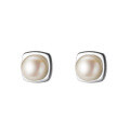 wholesale S925 Sterling Silver Square Bead Ear Studs Korean Version Ins Minimalist Niche Commuting Elegant Temperament Earrings M03129-0-4