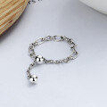 wholesale S925 Sterling Silver Korean Dongdaemun Minimalist Ins Style Fresh and Delicate Chain Tassel Adjustable Ring-0-0