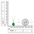 S925 Silver Oval Emerald-Cut Flashing Pendant Necklace, Cross-Border Bestseller-0-2