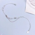 wholesale S925 Sterling Silver Minimalist Ins Style Versatile Plain Bead Bracelet, Niche Design Gift for Best Friend-0-2