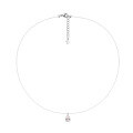 wholesale 925 Silver Exquisite Summer New Style Necklace Moissanite Invisible Transparent Line Mermaid Tears Collarbone Chain-0-12