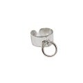 wholesale S925 Sterling Silver JL117 Korean Style Double Ring Fashion Minimalist Smooth Hanging Ring Open Adjustable Ring-0-4