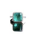 wholesale S925 Silver New Jewelry 9*9 Paraiba Color Ring Band, Hot Selling on AliExpress and Wish-0-4